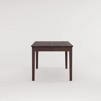 Oslo Solid Sheesham Wood 6 Seater Dining Table Set - Walnut Finish
