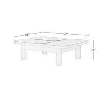 Nova Solid Wood Coffee Table for Living Room - Black Finish