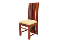 Solid Wood Dining Table 6 Seater Set for Dining Room in Honey Finish