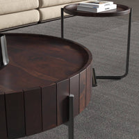 Solid Sheesham Wood Round Coffee Table