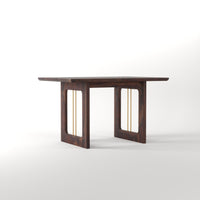 Solid Sheesham Wood Rectangular Dining Table