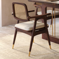 Sheesham Wood Dining Table 4 Seater with Modern Metal Accent Design