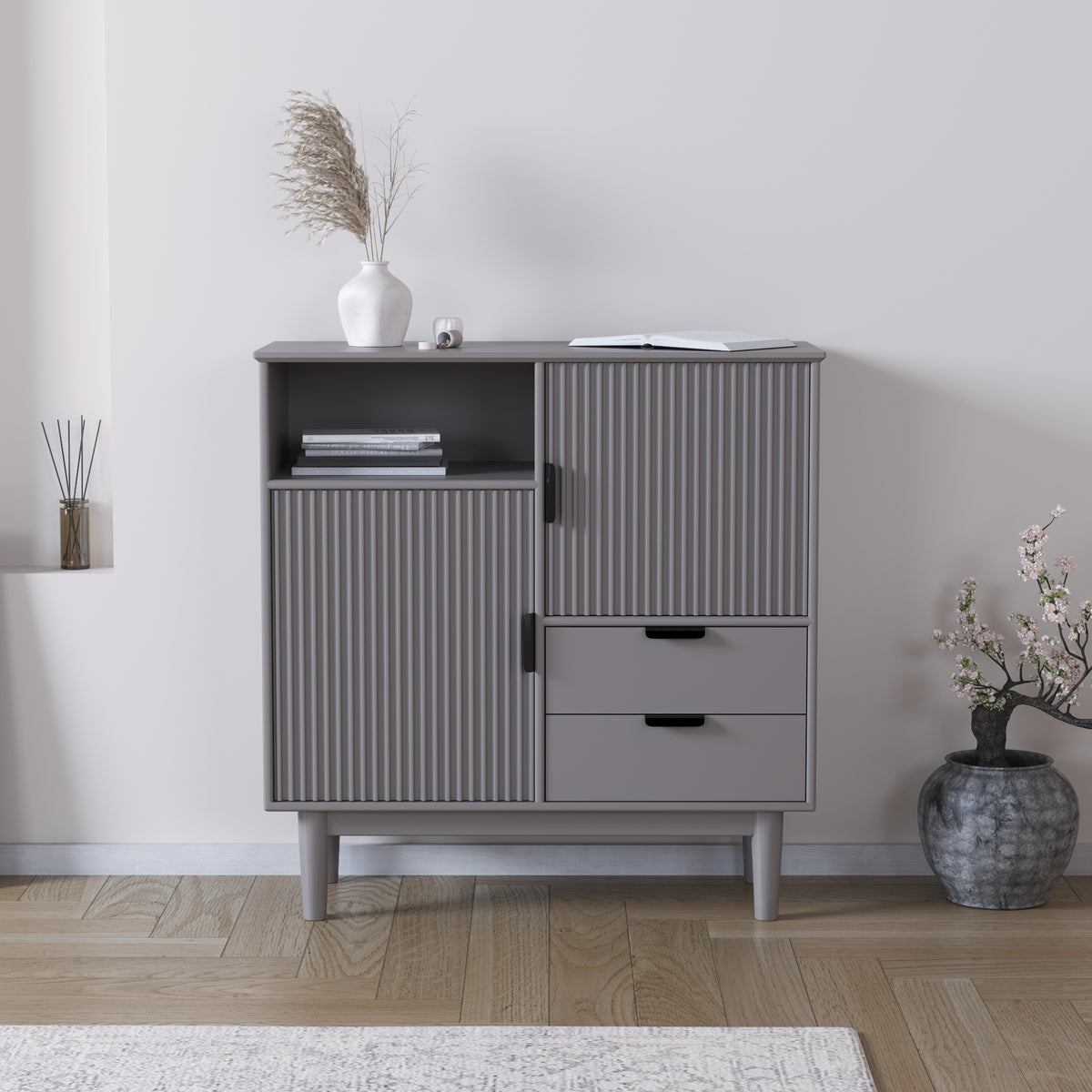 Mango Wood Sideboard Buffet for Living Room