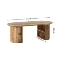 Mango Wood Semi Round Center Table