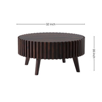 Sheesham Wood Round Coffee Table