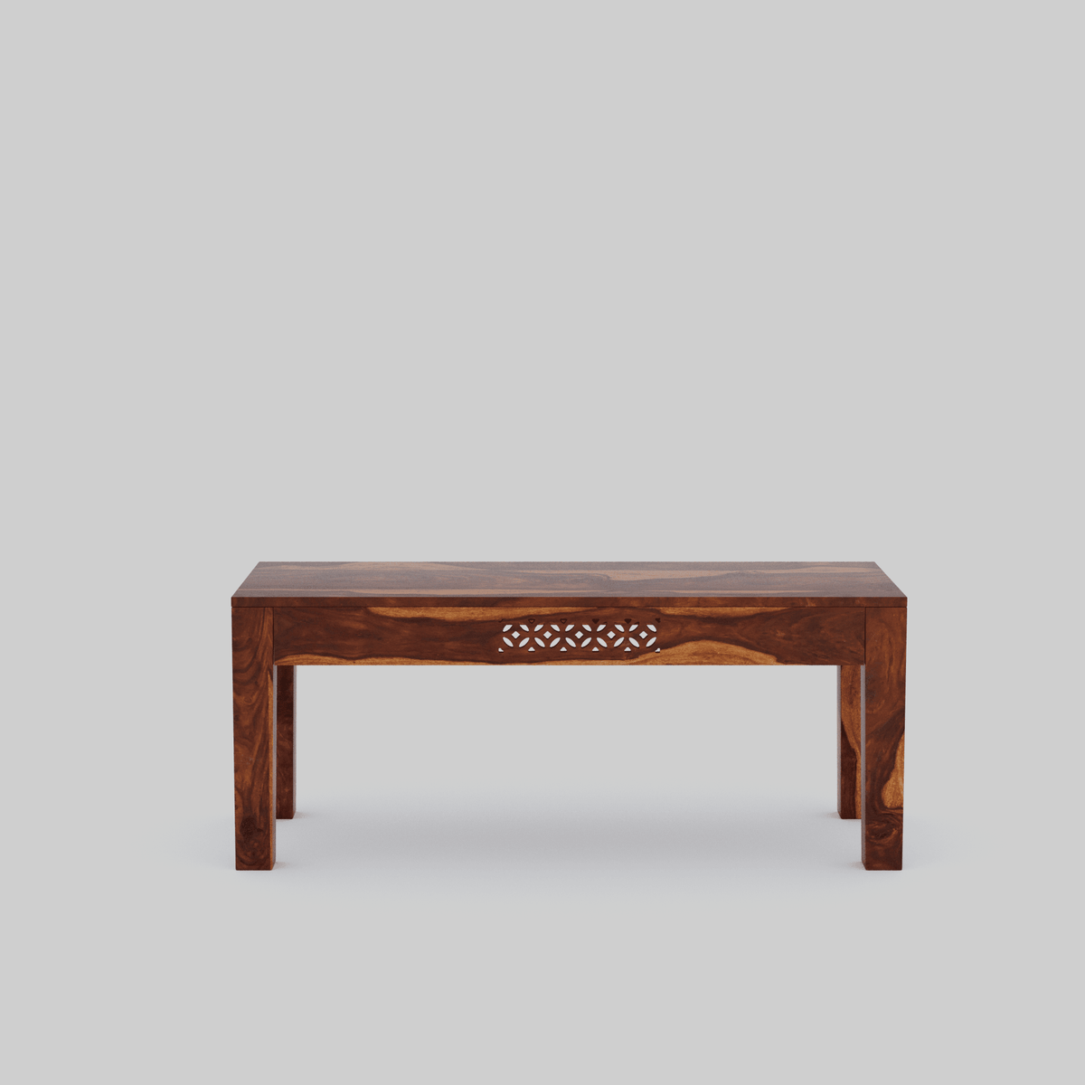 Sheesham Wood Dining Table 6 Seater with Bench for Dining Room