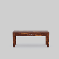 Sheesham Wood Dining Table 6 Seater with Bench for Dining Room