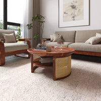 Solid Wood 5 Seater Sofa Set