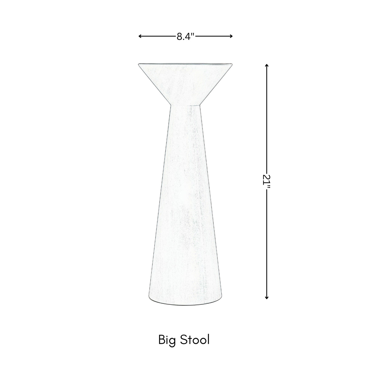Wooden Side End Table Set of 2 | Pedestal Accent Table for Living Room