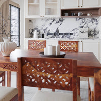 6 Seater dining table made of solid sheesham wood
