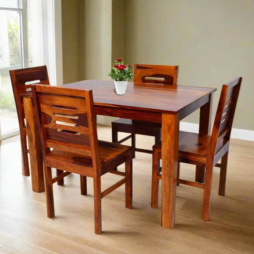 Seater dining table set made of solid sheesham wood – DIMARVA