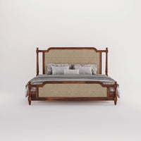 Wooden King Size bed without Storage made of solid sheesham wood
