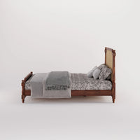 Wooden King Size bed without Storage made of solid sheesham wood