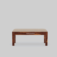 Solid Wood Dining Table 6 Seater Set with Bench for Dining Room