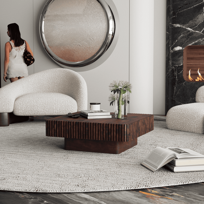 Solid Wood Coffee Table for Living Room