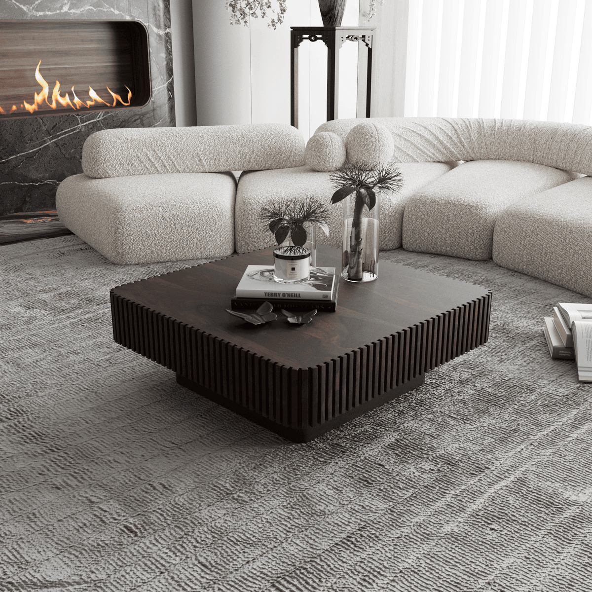 Solid Wood Coffee Table for Living Room