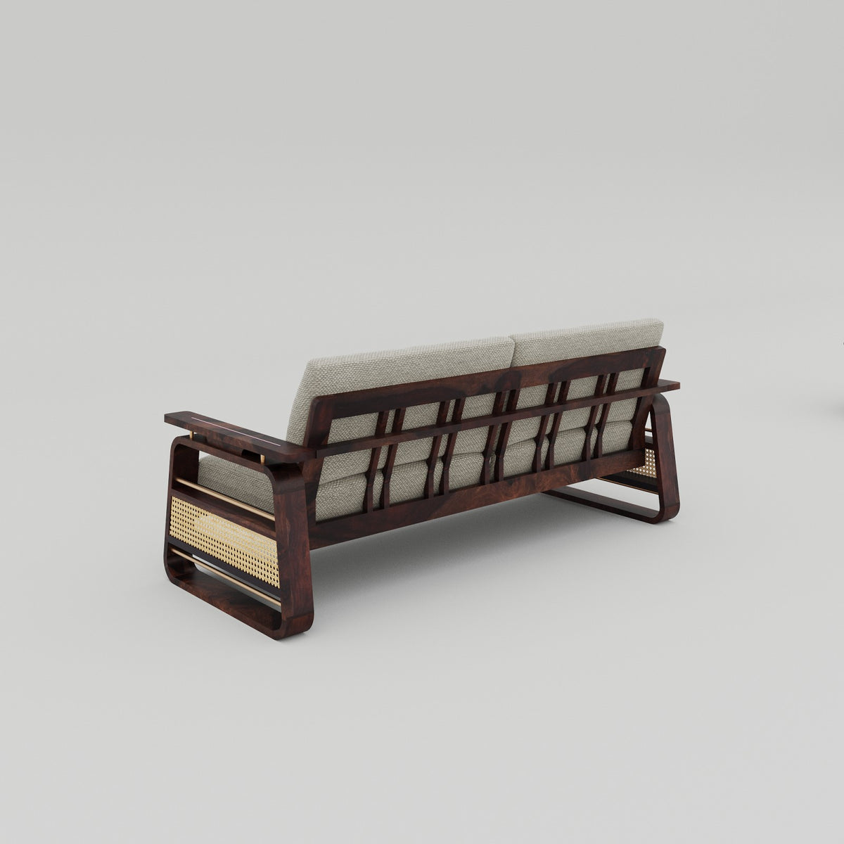 Solid Wood 5 Seater Sofa Set