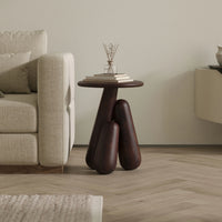 Wooden Side Table for Sofa with Solid Sheesham Wood Construction