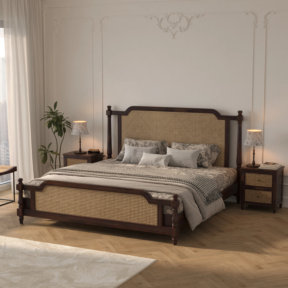 Wooden King Size bed without Storage