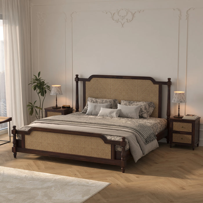 Wooden King Size bed without Storage
