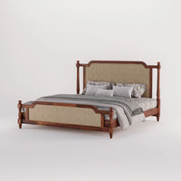 Wooden King Size bed without Storage made of solid sheesham wood
