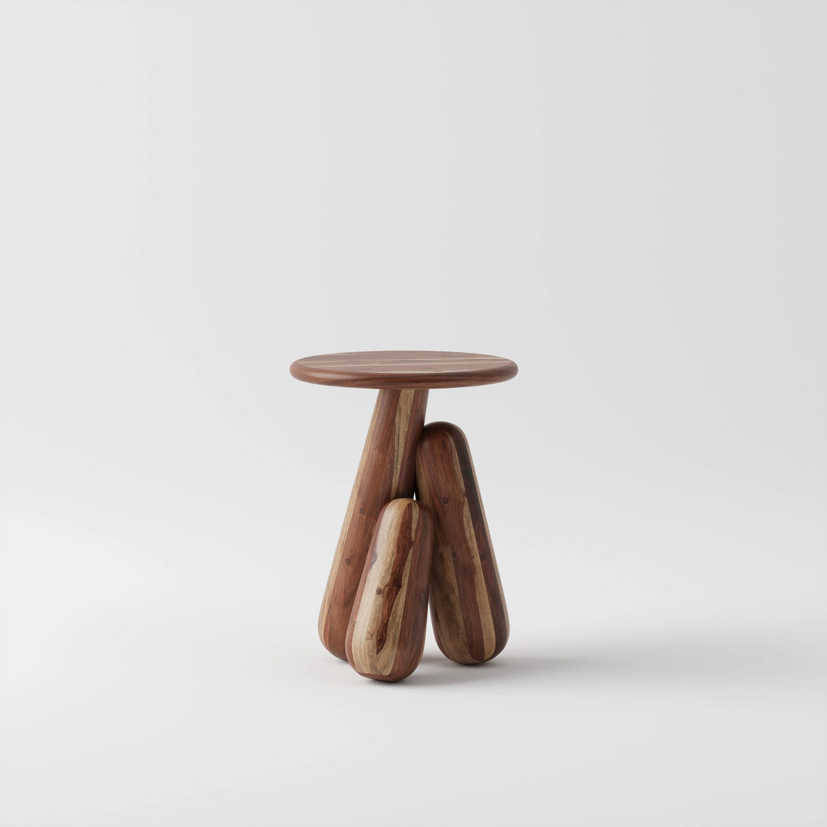 Solid Sheesham Wood Side Table for Living Room and Bedroom