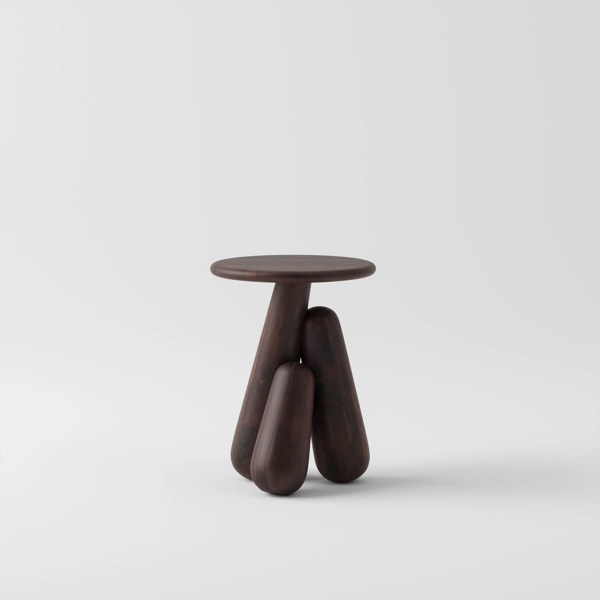 Wooden Side Table for Sofa with Solid Sheesham Wood Construction