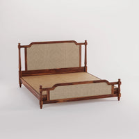 Wooden King Size bed without Storage made of solid sheesham wood