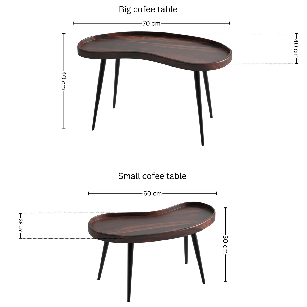Nesting Coffee Table set of 2