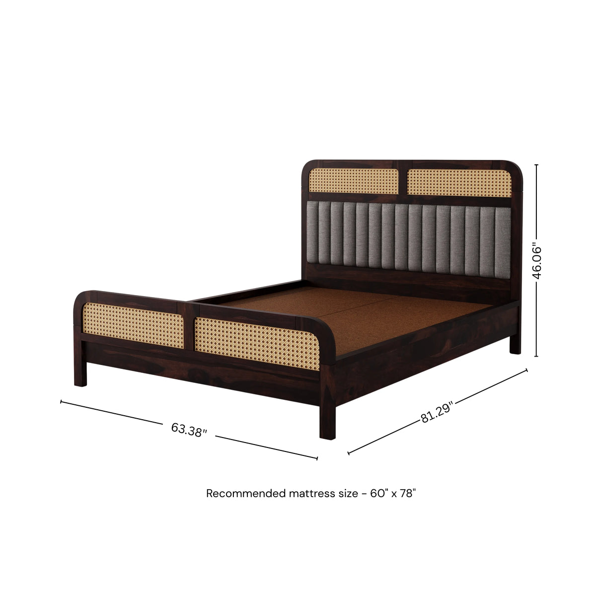 Wooden Queen Size bed without Storage