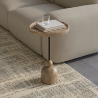 Solid Wood End Table for Living Room and Sofa
